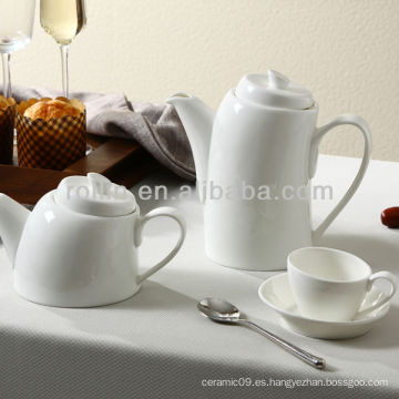 Tarro de té de porcelana agraciado, cafetera para banquete